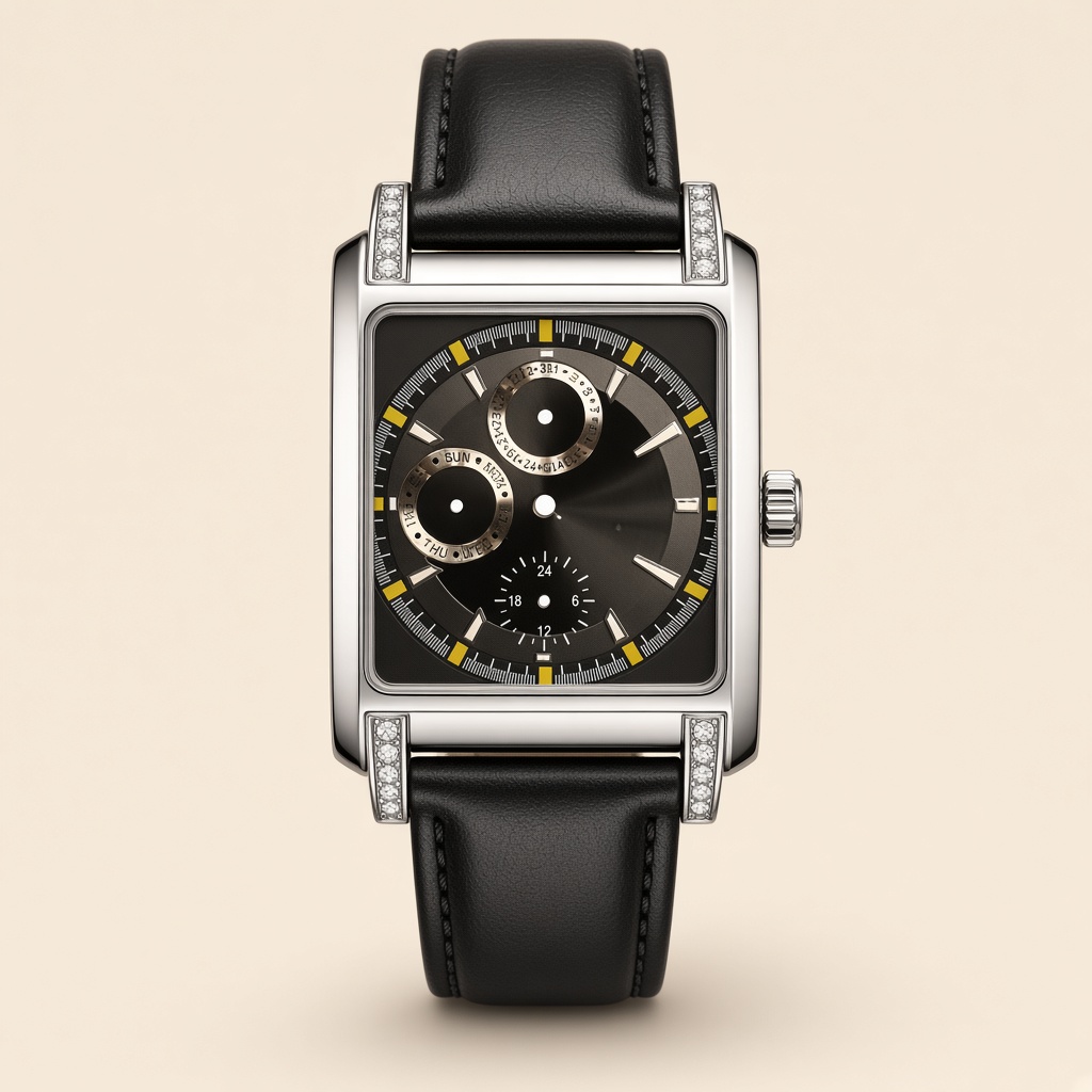 Capability sample · no logo Square / jewelry watches SQ002