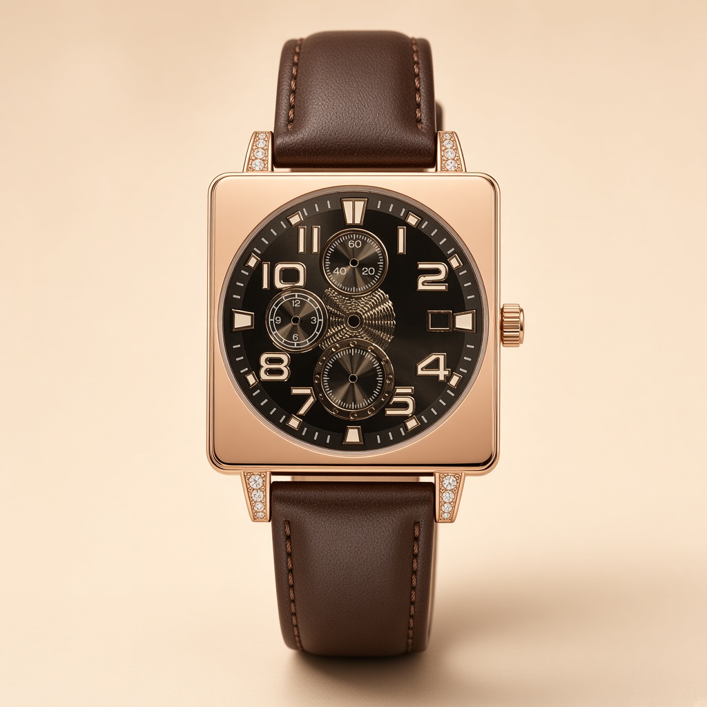 Capability sample · no logo Square / jewelry watches SQ004